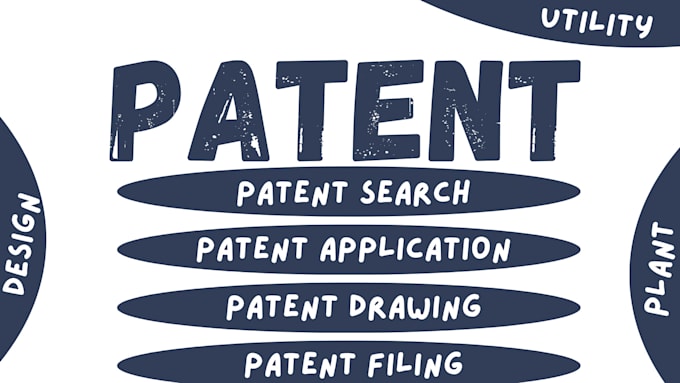 help with patent search, utility and design patent filing, patent drawing