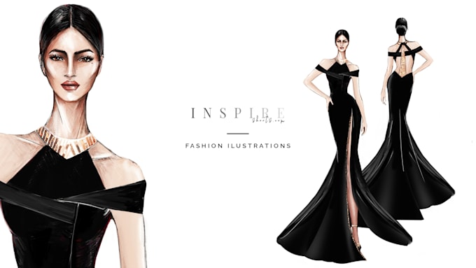 draw fashion illustration in photoshop