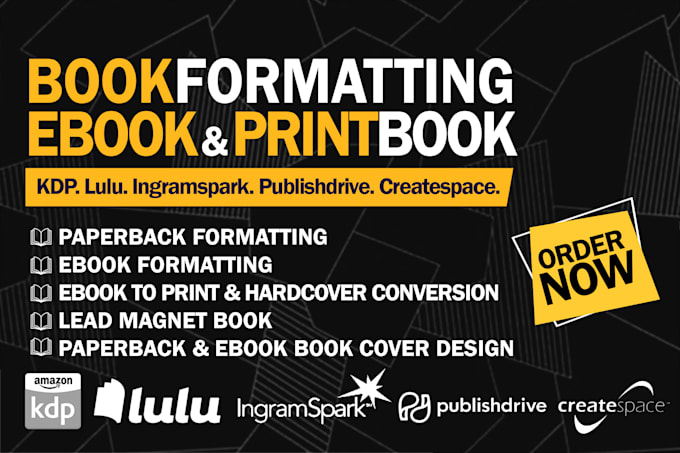 do kindle books formatting for both ebooks and paperback