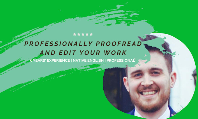 professionally proofread, edit or copyedit your work