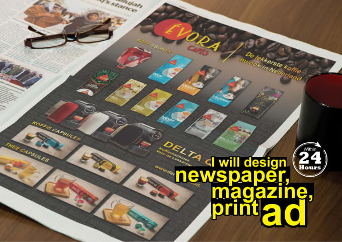 design newspaper ads, magazine ads