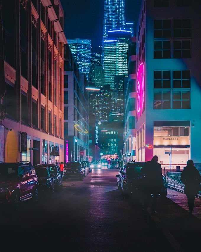 Create a cyberpunk atmosphere for yourphotos by Thomasbf23 Fiverr