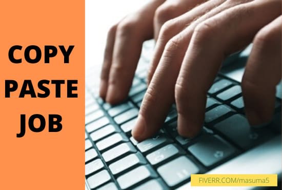 Do perfect copy paste job for you by Asterhabibi | Fiverr