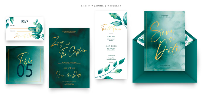 Design Wedding Invitation Card By Bilal 333
