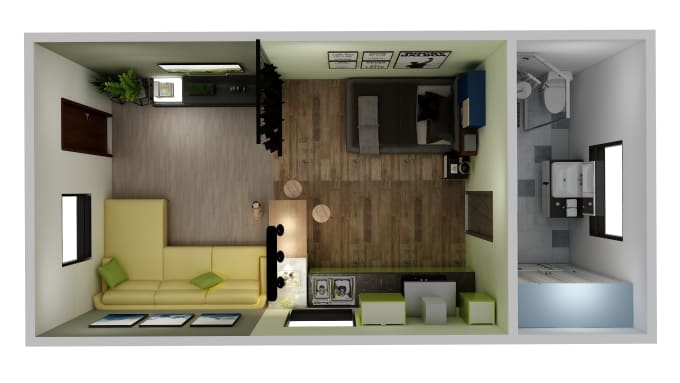 Make 3d floor plan of your design by Collins0911 | Fiverr
