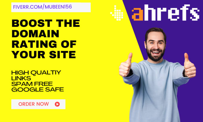 increase ahrefs dr domain rating with high quality backlinks