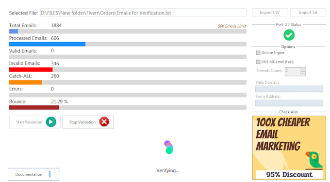 Do email verification, validation, list cleaning service by ...