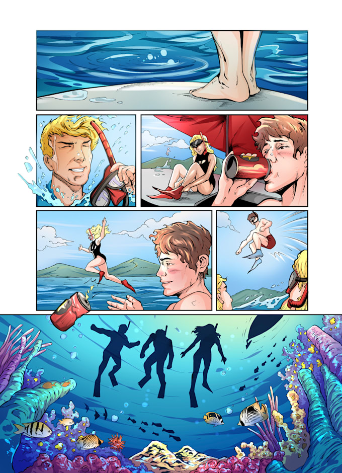 create professional comic book illustration