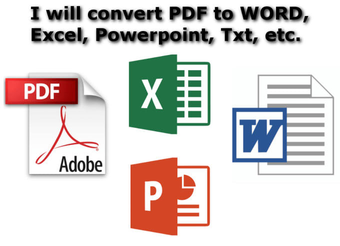 Convert pdf to word,excel or power point within 12 hrs by Anualex_8368