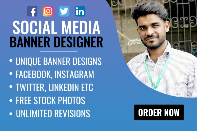 Do facebook, youtube, linkedin banner or cover design by Farrukh_bala