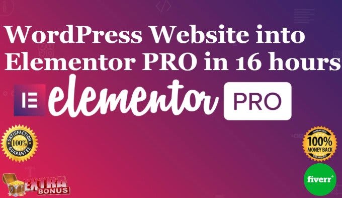 develop e commerce website using elementor