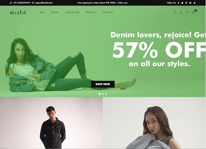 build shopify website, full customization, setup included