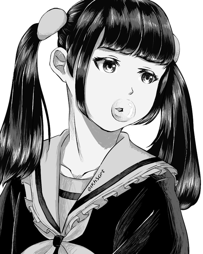 This is an image of Eloquent White On Black Drawing It is a picture of Eloquent White On Black Drawing