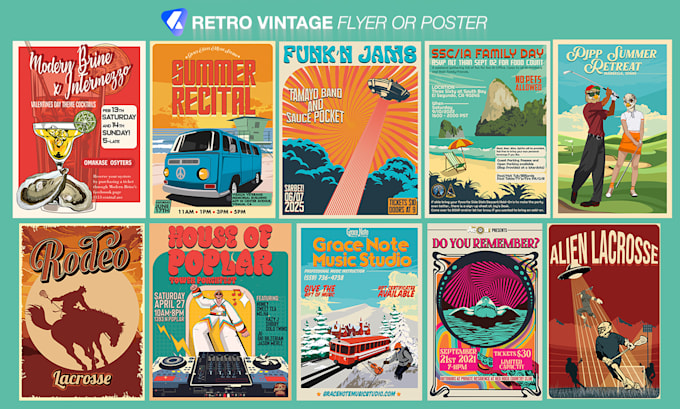 design your vintage poster without ai