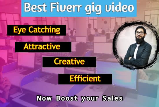 create fiverr gig video for your gigs promotion