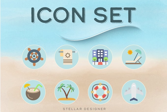 Design awesome flat icon set for app and website in 24 hours by ...