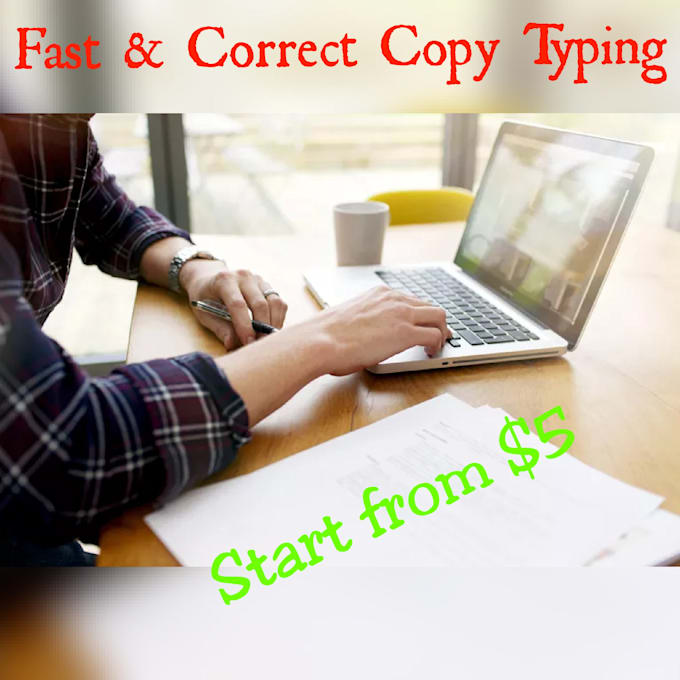Do copy typing fast by Hasinit Fiverr