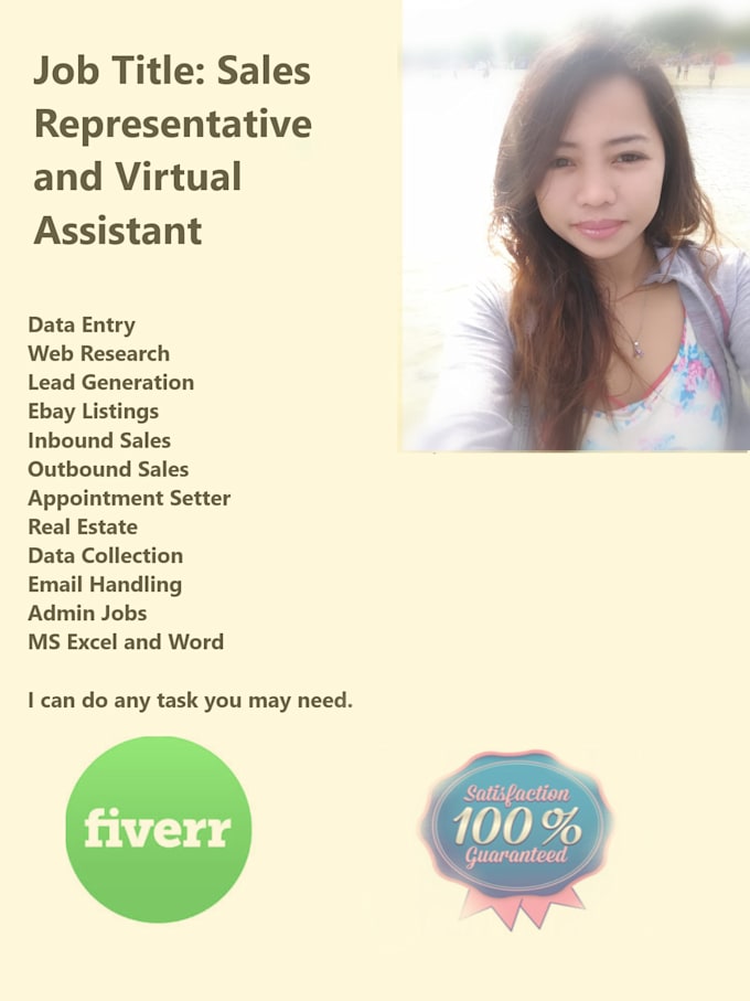 do outbound, inbound calls, sales, va, or lead generator