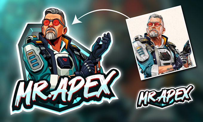 do custom and trendy gaming logo design and twitch avatar