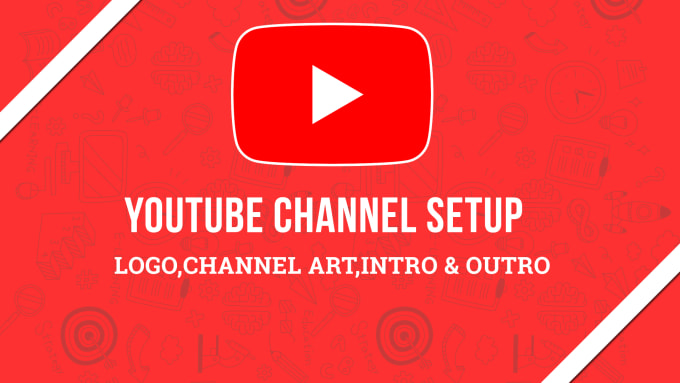 setup youtube channel logo,art,intro,outro video