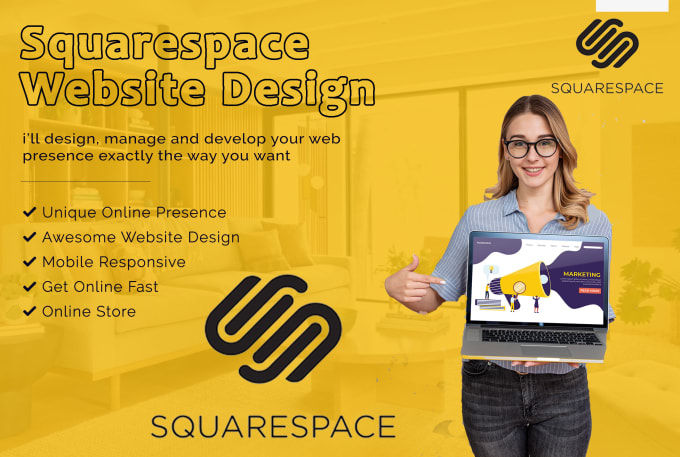 Hire a freelancer to design and redesign squarespace website