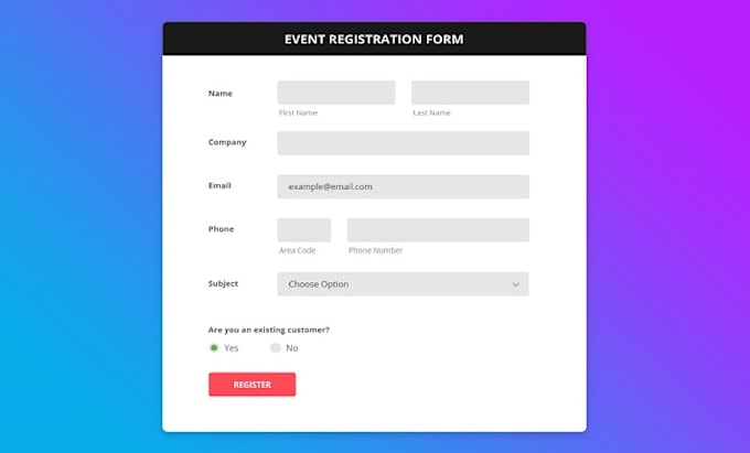 Design elegant web form with html, css and bootstrap by Adnansajid0764 ...