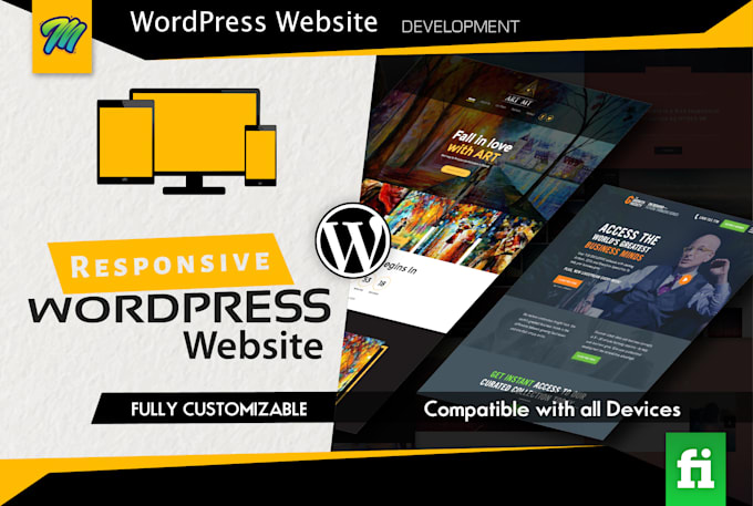 develop responsive and modern wordpress website