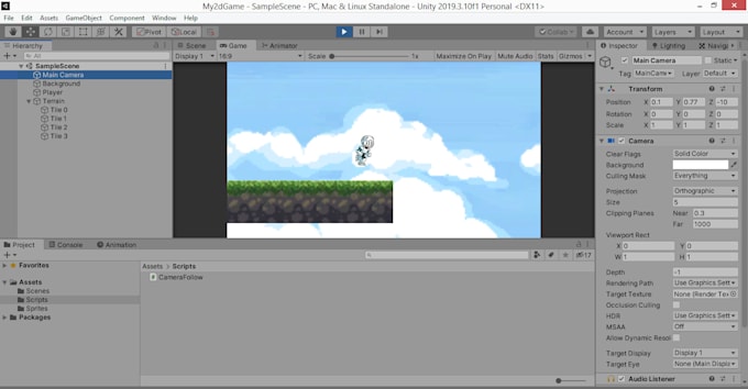 Do a simple unity 2d script by Alessandropendi | Fiverr