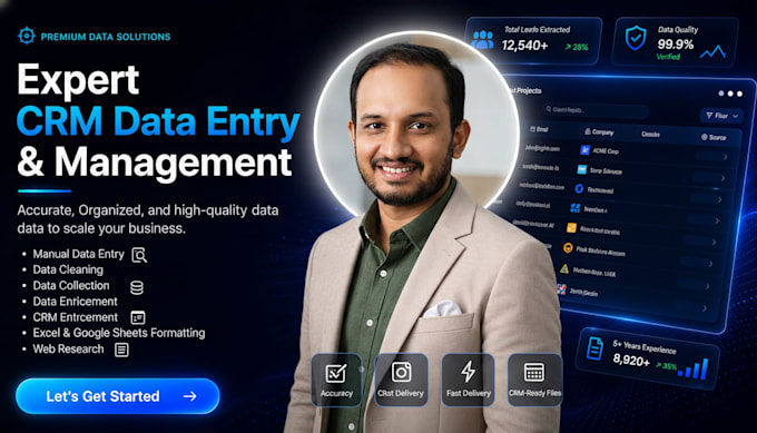 do gohighlevel CRM data entry, data cleaning, and data collection as CRM expert