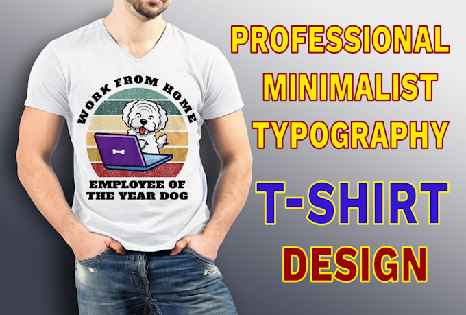 minimalist typography t shirt design