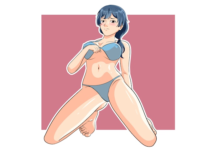 draw fanart, ecchi, nsfw or sfw anime art and furry style for you
