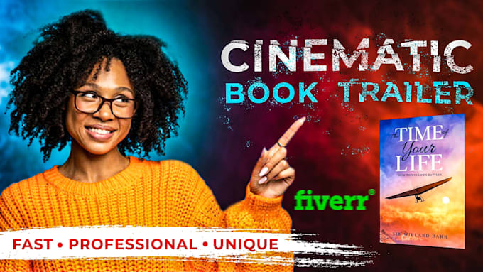produce motivational book trailer with voice