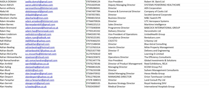 do lead generation and do targeted email list
