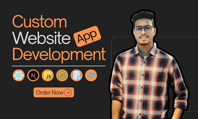 do custom website development as full stack, frontend, backend web developer