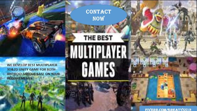Develop 2d 3d unity multiplayer game by Greaty5512