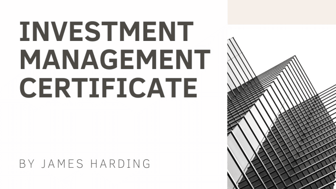 Teach and assist with the investment management certificate cfa by ...