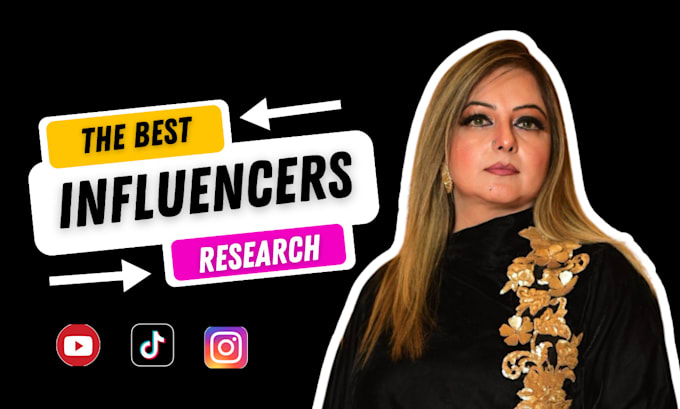 find instagram, tiktok, youtube influencer to research influencer marketing list