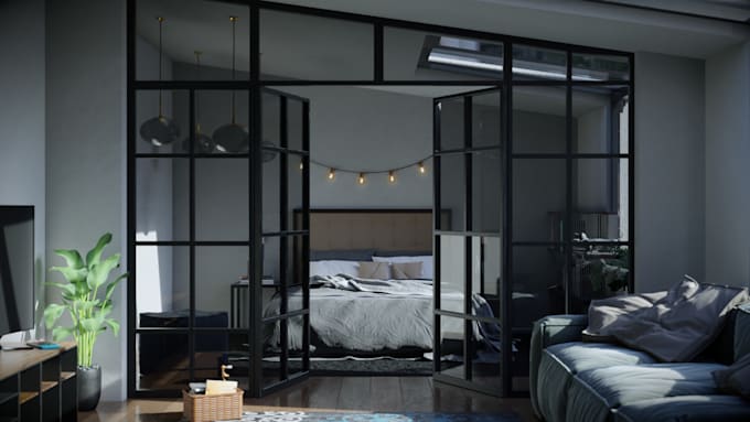do a high quality interior render of your project