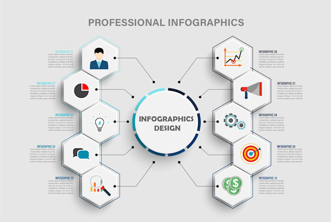 design artistic and unique infographics