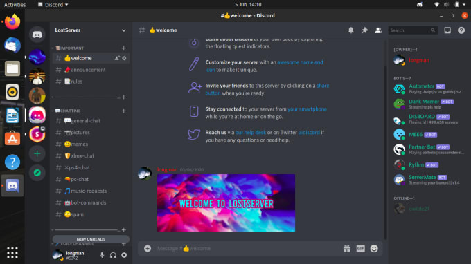 Make you a custom discord gaming server by Owilde347 | Fiverr