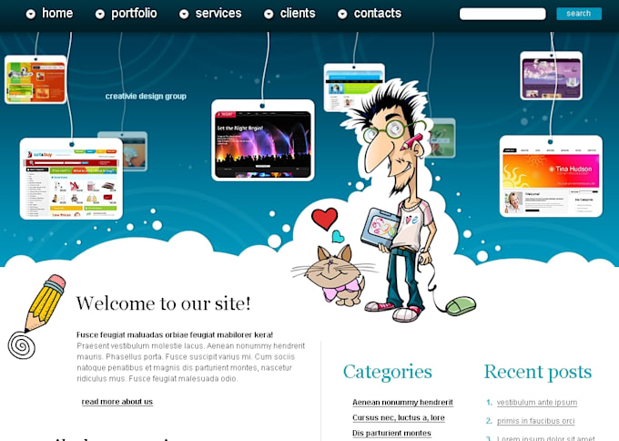 Create 4 responsive html pages website by Webdesigner4u | Fiverr