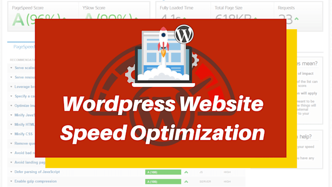 do wordpress speed optimization, improve page speed or performance