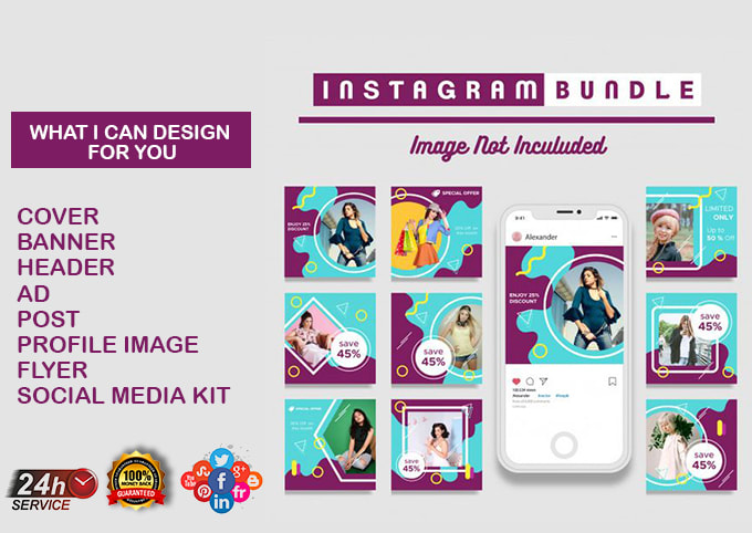 Create amazing social media kit design by Kamran_69 | Fiverr
