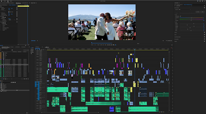 do wedding video editing with cinematic touch storytelling