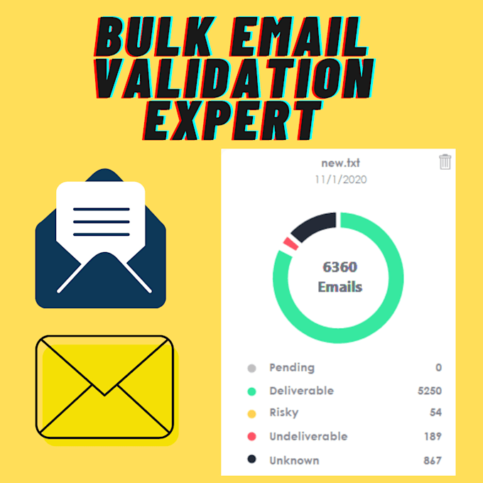 provide bulk email validation and list cleaning services