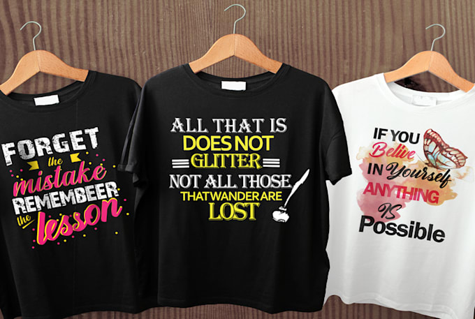create amazing custom typography t shirt design