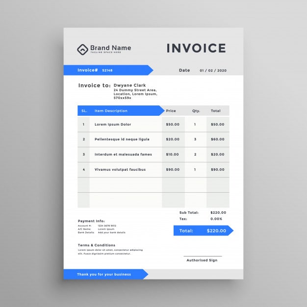 Quickbooks Online Invoice Templates