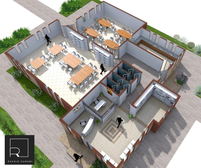 Draw architecture plans floor plans with archicad by Ouramirachid Fiverr