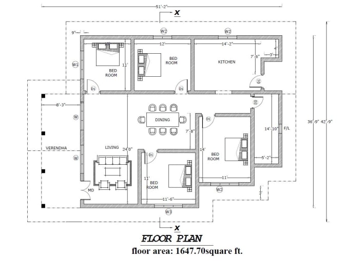 Design Autocad Architectural Floor Plan Mep Drawings sketch By Rachitha123 Fiverr