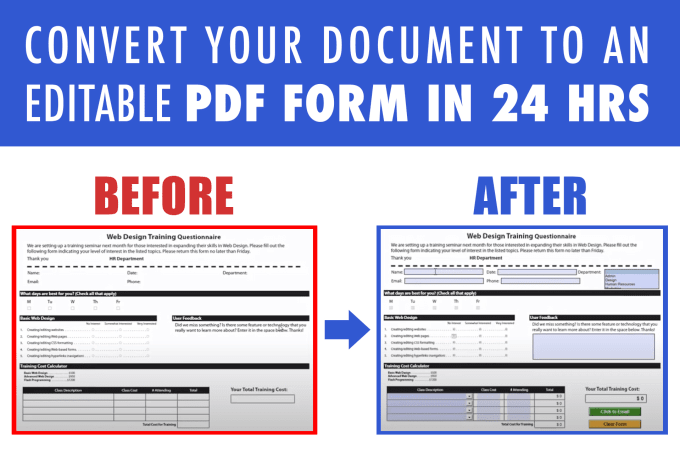 convert pdf form to fillable